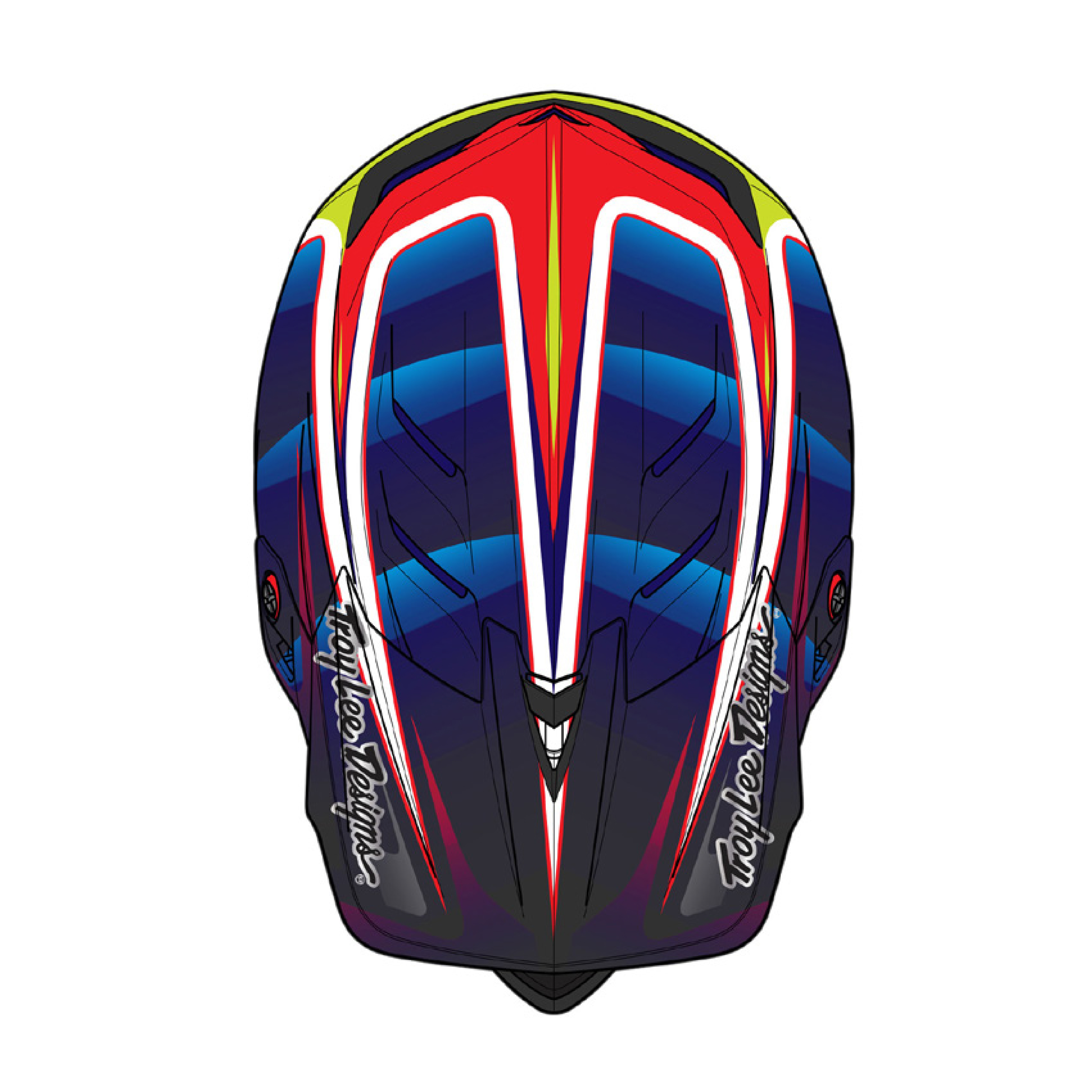 트로이리 디자인 D4 카본 헬멧 (라인 블랙/레드)