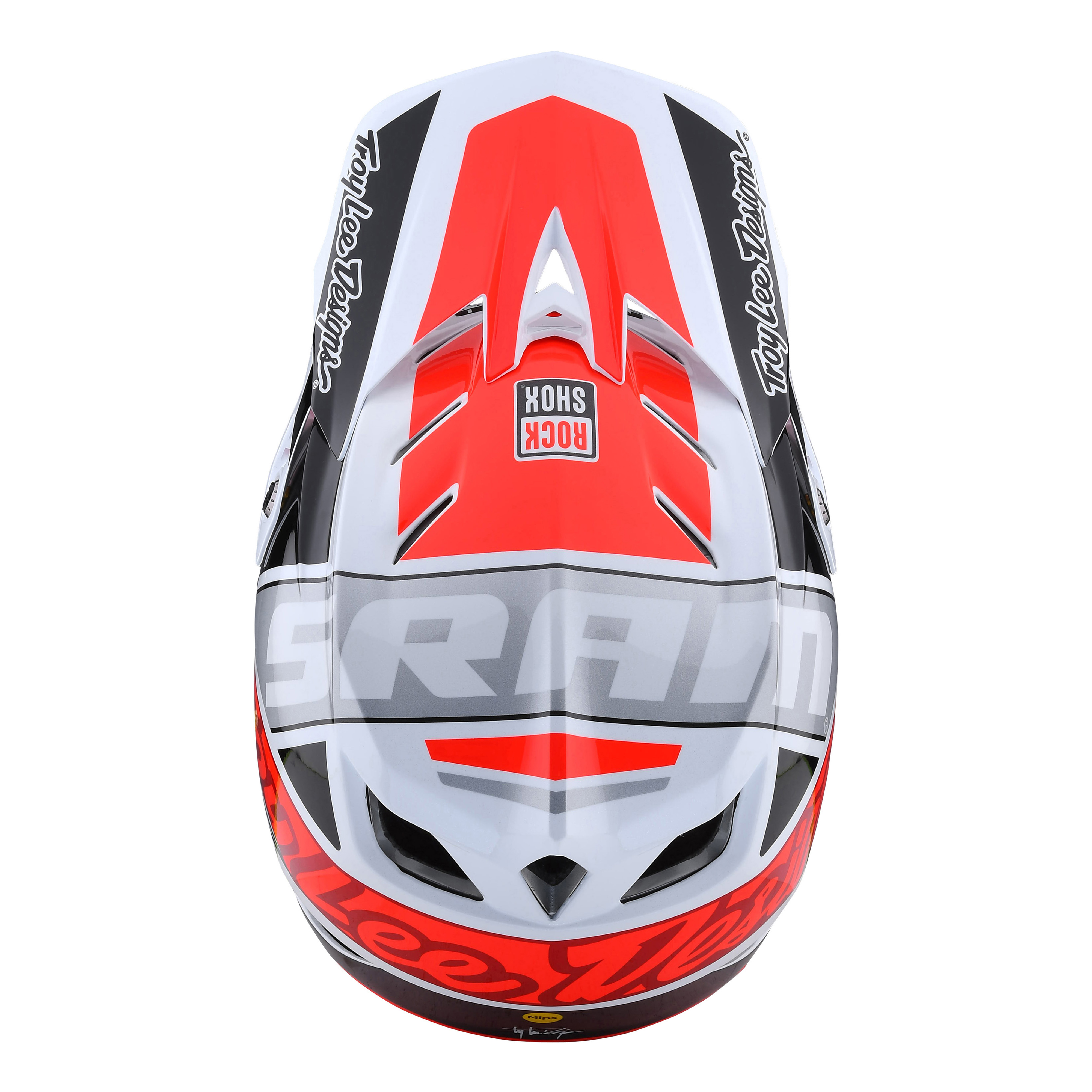 트로이리 디자인 D4 콤포지트 헬멧 (팀 슬램 화이트/글로 레드)