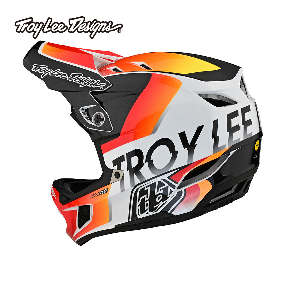 트로이리 디자인 D4 콤포지트 헬멧 (퀄리파이어 화이트/오렌지)