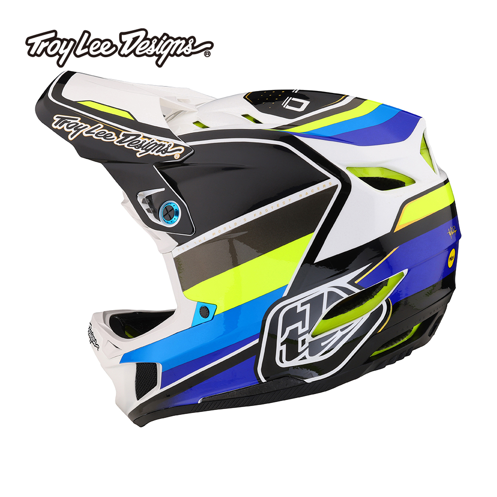 트로이리 디자인 D4 콤포지트 헬멧 (리버브 화이트/블루)